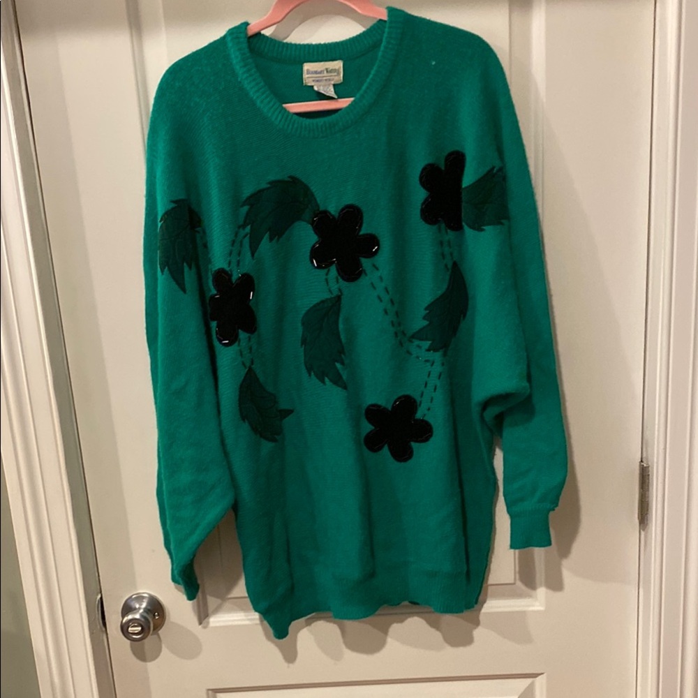 Vintage Appliqué Sweater